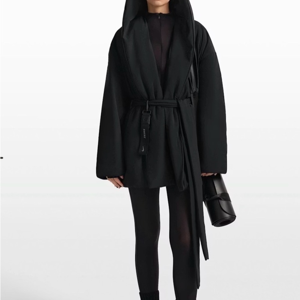 Skims Nike wrap coat